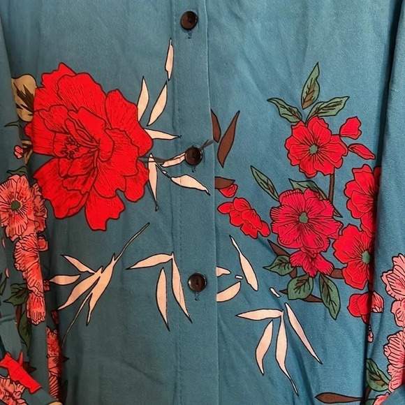 Milan Kiss women’s blue floral sleeveless maxi dress size small - Picture 4 of 11